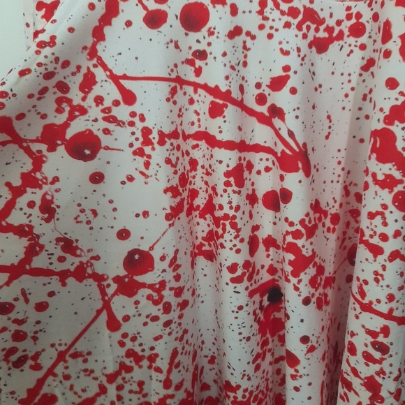Blood Splattered American Psycho Skater Dress Horror Costume Novelty Size Large - Picture 2 of 7